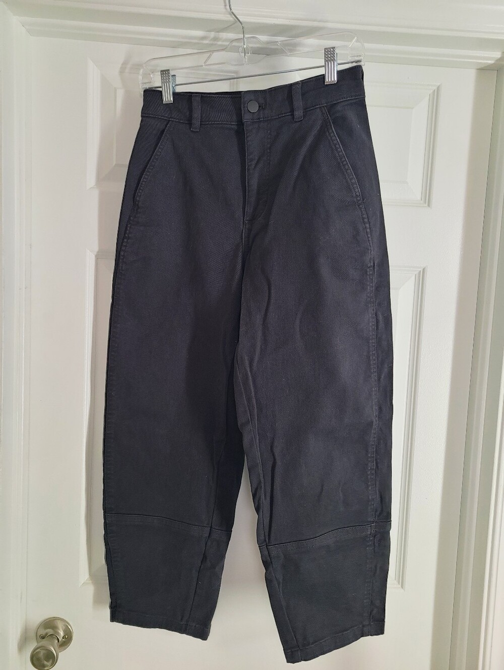 Excellent Condition Black Everlane Utility Barrel Pants Size 4